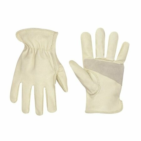 CUSTOM LEATHERCRAFT Driver Gloves White M 2069M